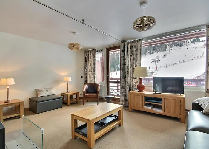 Bel 2 Pieces Face Aux Pistes Avec Balcon Et Wifi, Pour 5 Personnes - Fr-1-455-287 公寓